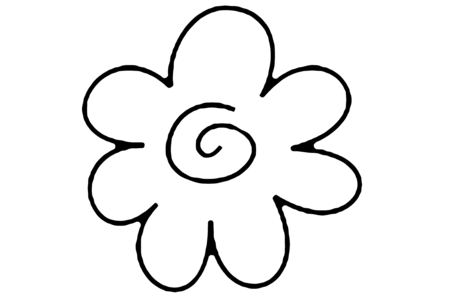 Coloriage Fleur 023 – 10doigts.fr